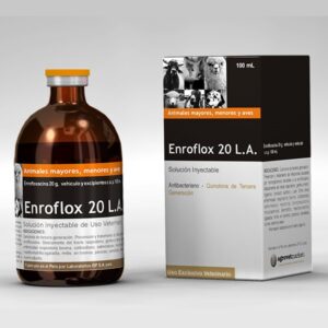 Enroflox 20 L.A 100ml - Antibióticos, Aves