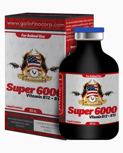 Super 6000 100ml - Equines, Equines, Gallo fino, Vitamins, Vitamins