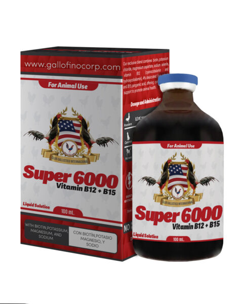 Super 6000 100ml - Birds, Equines, Gallo fino, Vitamins, Vitamins