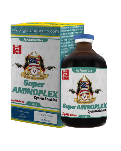 Super Aminoplex (Cyclon Solution) 50 mL - Aves gf, Equinos gf, Estimulantes, Gallo fino, Vitaminas, Vitaminas